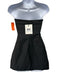 Dissh Size 6 Black Cotton Blend Strapless Ruched Sides Side Slits Top Black / 6