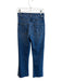 Mother Size 27 Blue Cotton Blend High Rise 4 Pocket Straight Leg Raw Hem Jeans Blue / 27