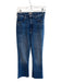 Mother Size 27 Blue Cotton Blend High Rise 4 Pocket Straight Leg Raw Hem Jeans Blue / 27