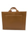 Dagne Dover Tan Brown Vegan Leather Zip Top Structured Multiple Compartments Bag Tan Brown / Medium
