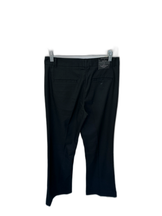 Banana Republic Size 4 Black Polyester Blend Boot Cut Slacks Pants Black / 4