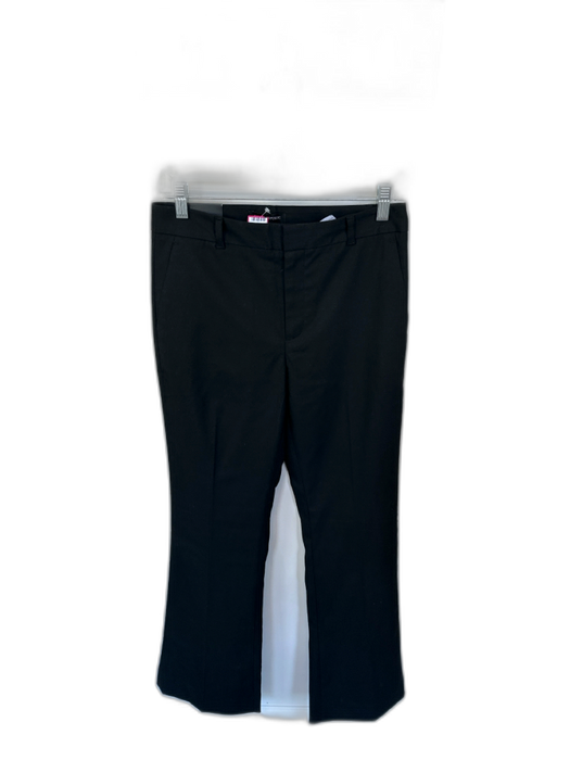 Banana Republic Size 4 Black Polyester Blend Boot Cut Slacks Pants Black / 4