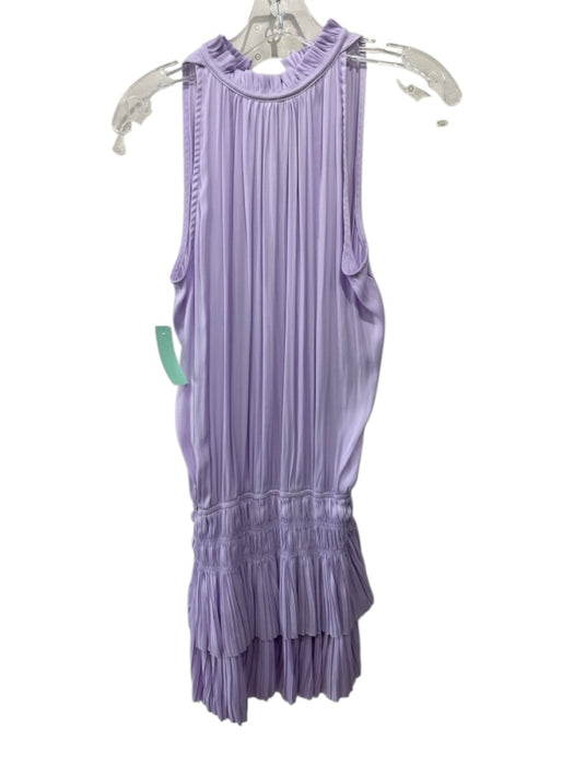 Current Air Size XS Purple Polyester Satin Keyhole Front Sleeveless Dress Purple / XS