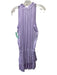 Current Air Size XS Purple Polyester Satin Keyhole Front Sleeveless Dress Purple / XS