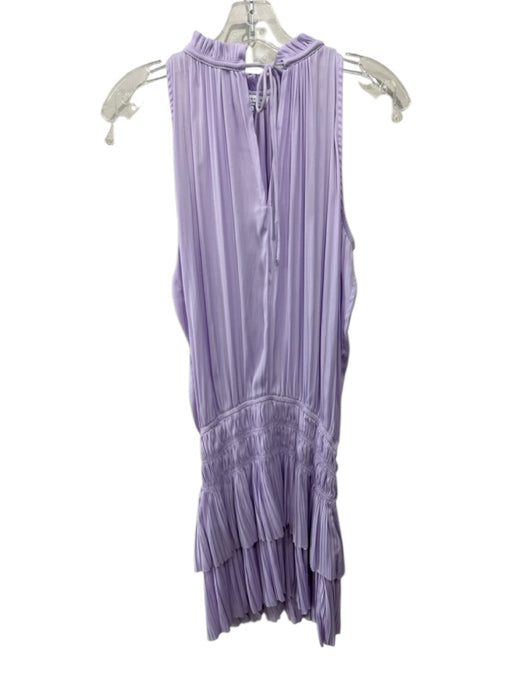 Current Air Size XS Purple Polyester Satin Keyhole Front Sleeveless Dress Purple / XS