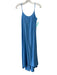 Pomander Place Size XS Blue Poly Blend Adjustable Strap Maxi Cut Out back Dress Blue / XS