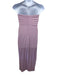 NBD Size M Light Purple Rayon & Nylon Strapless Maxi Leg Slit Dress Light Purple / M