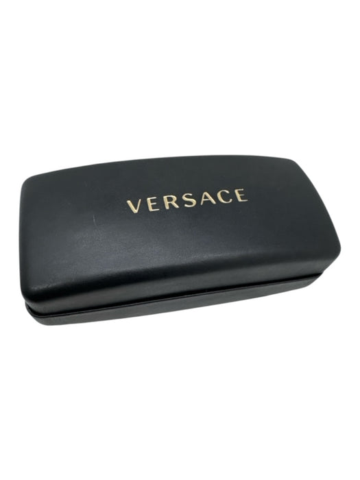 Versace Black & Gold Acetate & Metal Gray Lenses Polarized Aviator Sunglasses Black & Gold