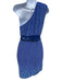 Retrofete Size M Purple, Blue, Green Viscose Fully Sequined Iridescent Dress Purple, Blue, Green / M