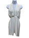 Amanda Uprichard Size M White Polyester Sleeveless Halter Top Deep v neck Dress White / M