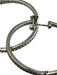 Lafonn Silver Pave Diamonds 925 Hoop Earrings Silver