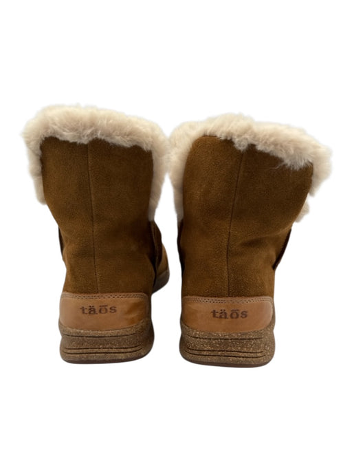 Taos Shoe Size 9 Tan & cream Leather Suede Booties Tan & cream / 9