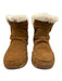 Taos Shoe Size 9 Tan & cream Leather Suede Booties Tan & cream / 9