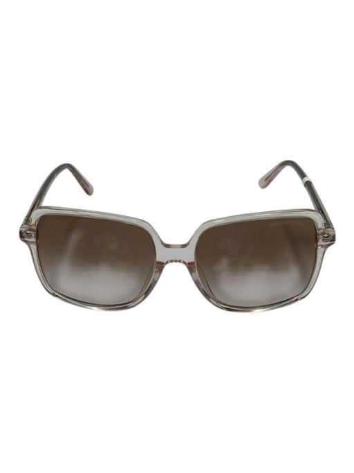 Michael Kors Light Purple Acetate Lucite Square Lens Gradient Sunglasses Light Purple