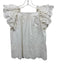Ulla Johnson Size 0 White Cotton Ruffle Cap Sleeve Eyelet Top White / 0