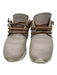 Esse Ut Esse Shoe Size 37 Taupe & Tan Leather Round Toe Cord Lace Up Sneakers Taupe & Tan / 37