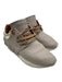 Esse Ut Esse Shoe Size 37 Taupe & Tan Leather Round Toe Cord Lace Up Sneakers Taupe & Tan / 37