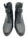 Rag & Bone Shoe Size 38.5 Black Leather Round Toe Cap Toe Stack Heel Booties Black / 38.5