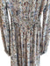 Etoile Isabel Marant Size 36 Grey & Multi Viscose Button Placket Floral Dress Grey & Multi / 36