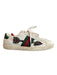 Gucci Shoe Size 36.5 White Green Red Leather Round Toe Arrow detail Shoes White Green Red / 36.5