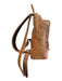 MCM Brown Leather Zip Close Gold detail Adjustable Strap Monogram Detail Bag Brown / L