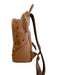 MCM Brown Leather Zip Close Gold detail Adjustable Strap Monogram Detail Bag Brown / L