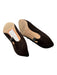 Manolo Blahnik Shoe Size 36 Brown Leather Suede Pointed Toe Kitten Heel Shoes Brown / 36