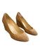 Christian Louboutin Shoe Size 37 Brown Cork Almond Toe Wedge Red Bottom Shoes Brown / 37