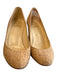 Christian Louboutin Shoe Size 37 Brown Cork Almond Toe Wedge Red Bottom Shoes Brown / 37