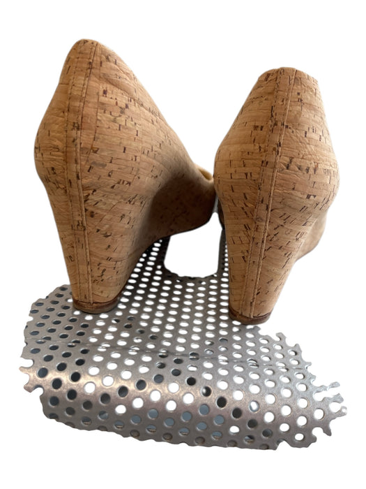 Christian Louboutin Shoe Size 37 Brown Cork Almond Toe Wedge Red Bottom Shoes Brown / 37