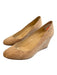 Christian Louboutin Shoe Size 37 Brown Cork Almond Toe Wedge Red Bottom Shoes Brown / 37