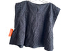 Anthropologie Size Large Black Cotton Metallic Accent Sleeveless Round Neck Top Black / Large