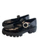 Stuart Weitzman Shoe Size 39.5 Black Leather One Strap Pearl Buckle Shoes Black / 39.5
