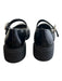 Stuart Weitzman Shoe Size 39.5 Black Leather One Strap Pearl Buckle Shoes Black / 39.5