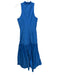 Veronica Beard Size 8 Blue Polyester Sleeveless Criss Cross Front Back Zip Dress Blue / 8