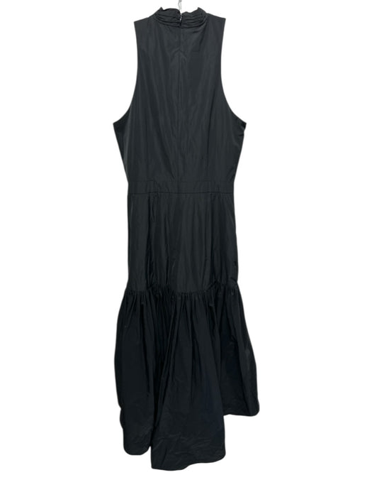 Veronica Beard Size 6 Black Polyester Sleeveless Criss Cross Front Ruffle Dress Black / 6