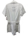 Rag & Bone Size 8 White Cotton Short Sleeve Embroidered Button Front Romper White / 8