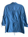 Cabi Size M Blue Cotton Collared Zip Front Long Sleeve Chest Pocket Jacket Blue / M
