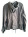 Hei Hei Size M Brown Cotton Zip Front Hooded Long Sleeve Lace Overlay Jacket Brown / M