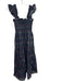Hill House Size S Blue & Multi Cotton Smocked Ruffle Pockets Dress Blue & Multi / S