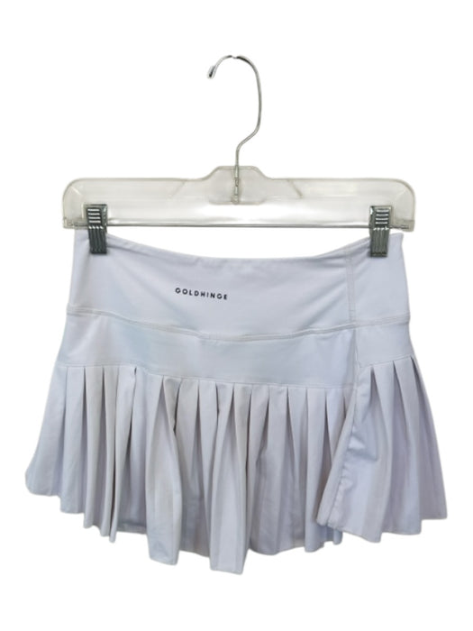 Gold Hinge Size Est S White Pleats Mini Athletic Skort White / Est S
