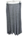 Eileen Fisher Size S Gray Linen Elastic Waist Heathered Midi Stretch Skirt Gray / S