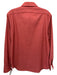 Giannetto Size L Red Cotton Solid Button up Men's Long Sleeve Shirt Red / L