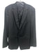 Versace Collection Black Wool Striped 2 Button Men's Blazer Black / 54