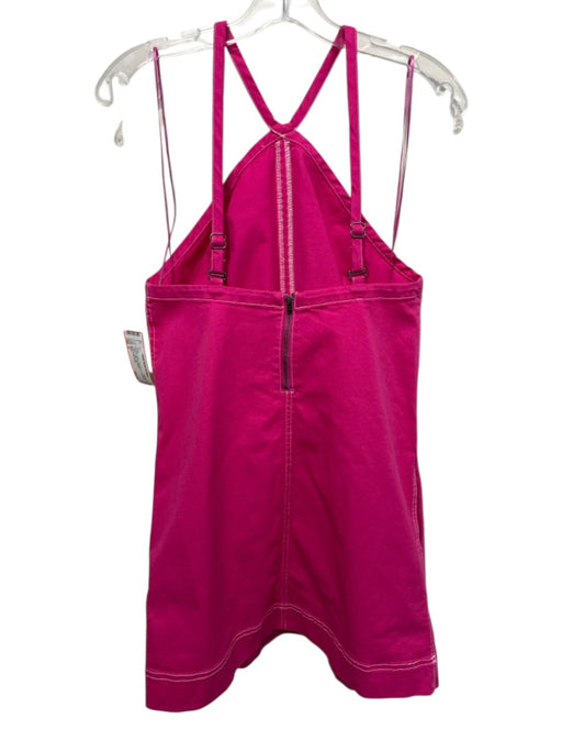 Pilcro Size S Hot pink Cotton Sleeveless Adjustable Straps Halter Dress Hot pink / S