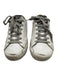 Golden Goose Shoe Size 35 White, Gold, Silver Leather Glitter Star Sneakers White, Gold, Silver / 35