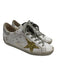 Golden Goose Shoe Size 35 White, Gold, Silver Leather Glitter Star Sneakers White, Gold, Silver / 35