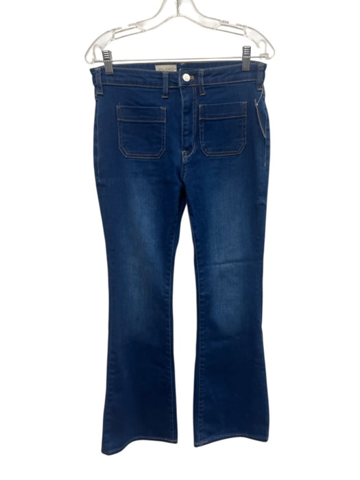 Pilcro Size 27 Medium Wash Cotton Blend Mid Rise Patch Pocket Bootcut Jeans Medium Wash / 27