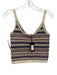 Rag & Bone Size XS Cream, Red, Purple Wool Fair Isle V Neck Sleeveless Top Cream, Red, Purple / XS