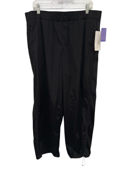 Athleta Size XL Black Nylon Blend Elastic Waistband Pocketed Athletic Pants Black / XL